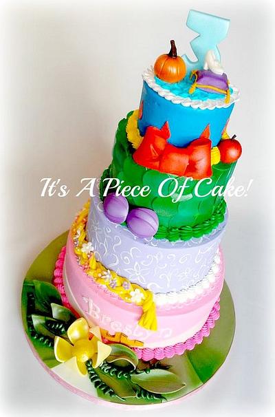 Disney Princess Themed Cake - Cake by Rebecca
