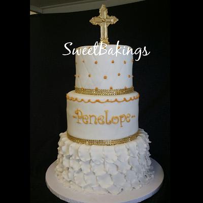 Baptism cake  - Cake by Priscilla 