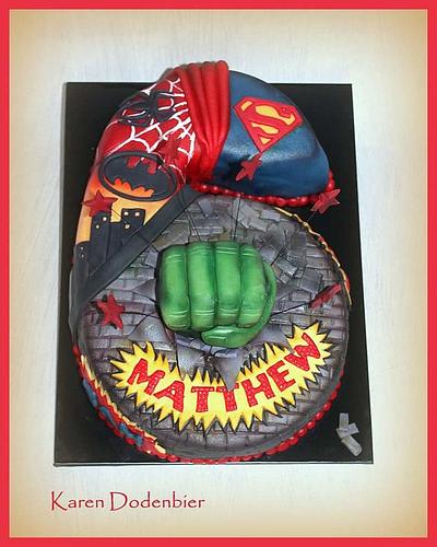 Super hero's! - Cake by Karen Dodenbier