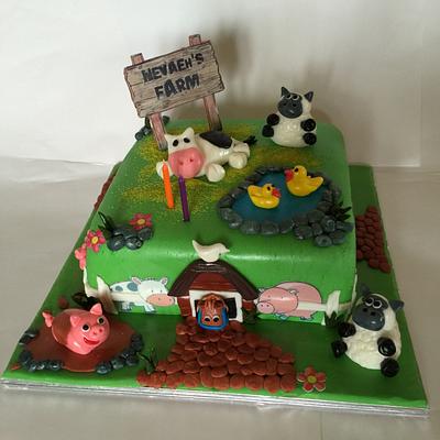 Nevaeh's Farmyard cake - Cake by femmebrulee