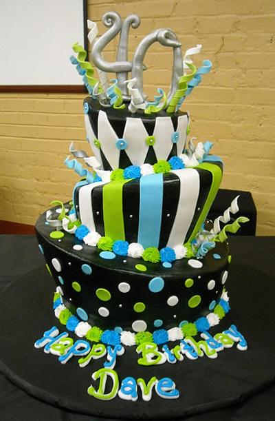 40th Birthday - Cake by Kitti Lightfoot