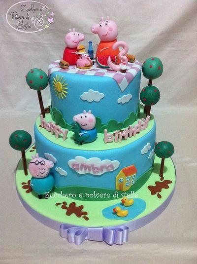 Peppa Pig Birthday Cake - Cake by Zucchero e polvere di stelle