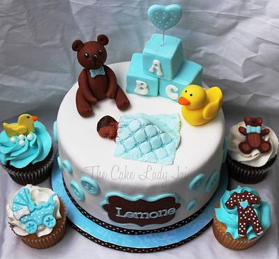 Teddy Bear and Duckie Baby Shower - Cake by Jai Mobley