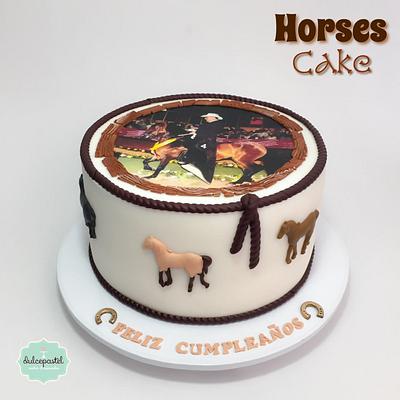 Torta de Caballos - Horses cake - Cake by Dulcepastel.com