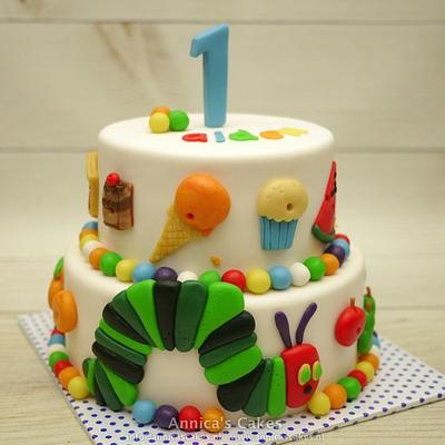 Hungry caterpillar  - Cake by Annica