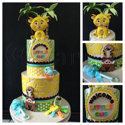 Lion king baby shower - Cake by Natasha Rice Cakes 