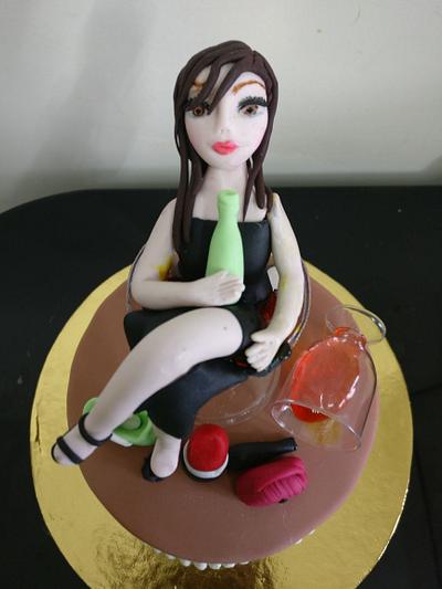 Boozy girl  - Cake by Creative Confectionery(Trupti P)