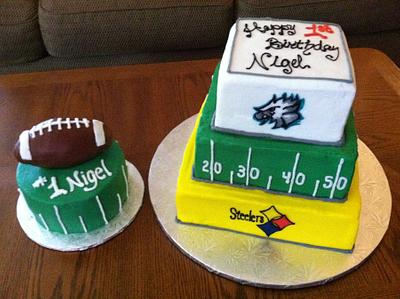 Football Love 1st birthday - Cake by Dee