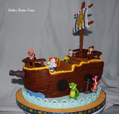 Jake and The Neverland Pirates - Cake by Rosie93095