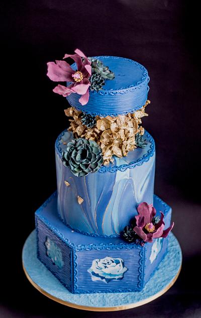 Marble blue - Cake by Delice