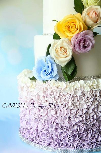 Ombre Ruffles - Cake by Cake! By Jennifer Riley 