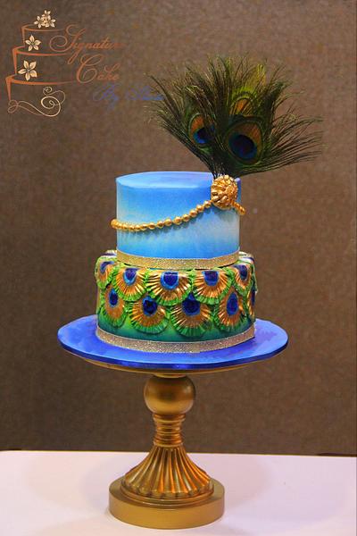 Peacock Cake  - Cake by Signature Cake By Shweta