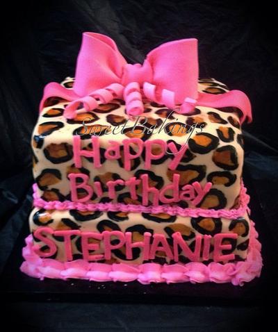 Cheetah print cake  - Cake by Priscilla 