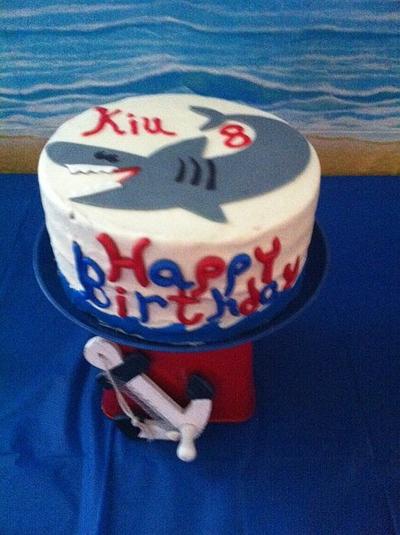 Birthday Shark Cake - Cake by amparoedith