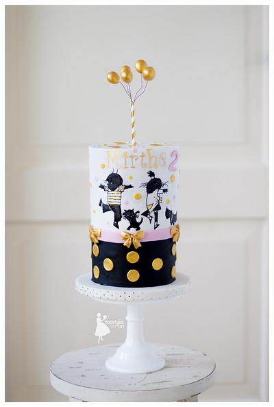 Handpainted birthday cake - Cake by Taartjes van An (Anneke)