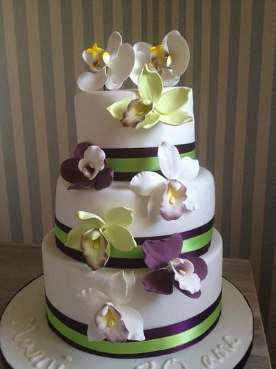 Gateau orchidées  - Cake by MyJewelryCake