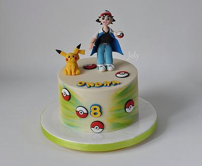 Pokémon Pikachu, Ash - Cake by Jolana Brychova