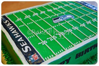 Seattle Seahawks Birthday Cake - Cake by Jen