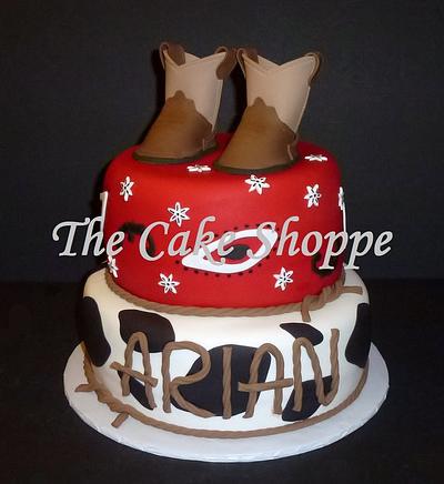 Western-themed baby shower cake - Cake by THE CAKE SHOPPE