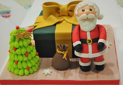 Santa Claus cake - Cake by Wedding Painting Cakes by Soraya Torrejon