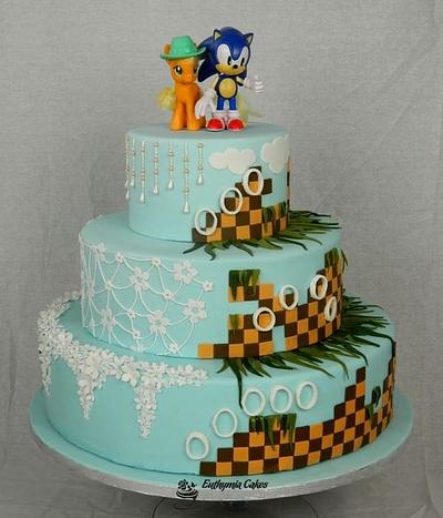 Sonic the Hedgehog Wedding Cake - Cake by Eva