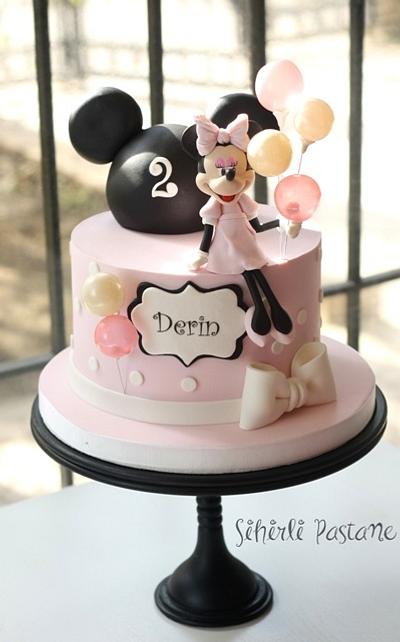 Pink Minnie Mouse Cake - Cake by Sihirli Pastane