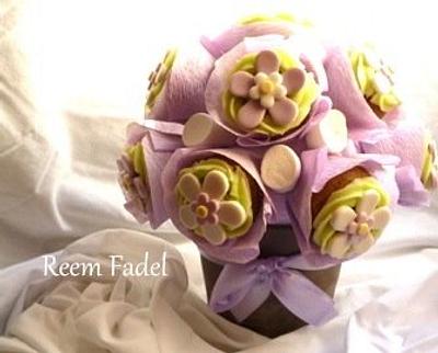 cupcake bouquet - Cake by ReemFadelCakes