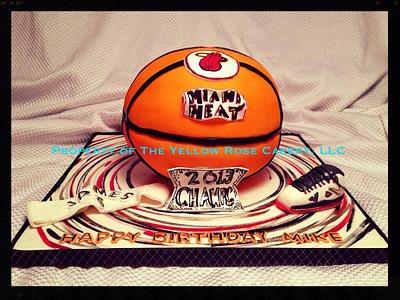 Heat Basketball - Cake by The Yellow Rose Cakery, LLC