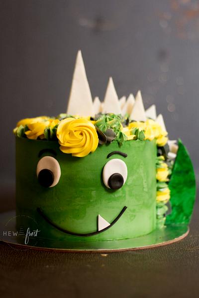 Dino - Unicorn style cake - Cake by Mridula Ganesan