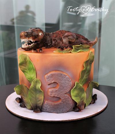 T-Rex - Cake by Cakes by Evička