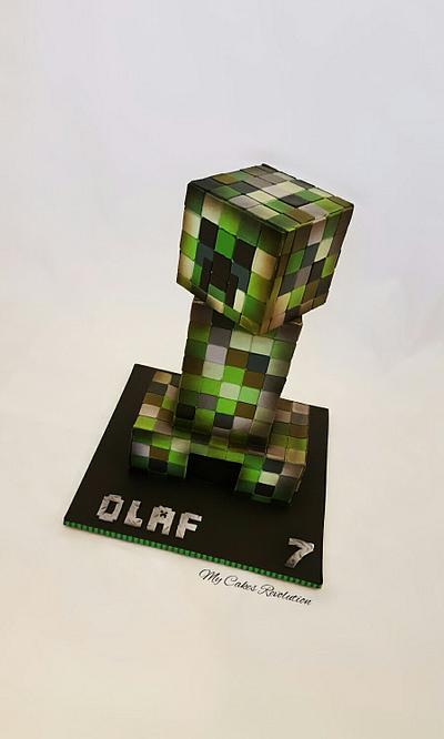 Creeper 3d - minecraft  - Cake by My Cakes Revolution 