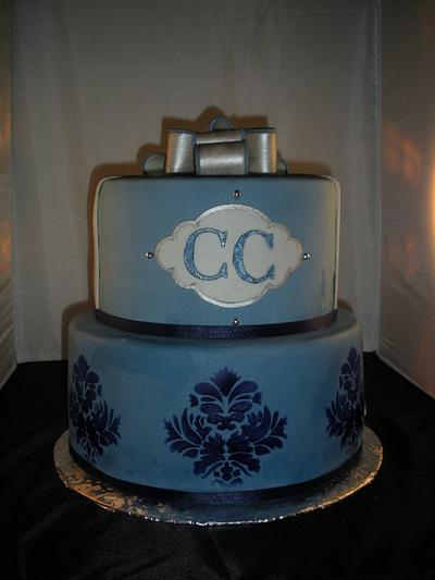 Blue theme Birthday  - Cake by Jacqulin
