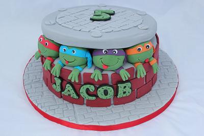 Ninja Turtle cake - Cake by Helen Campbell