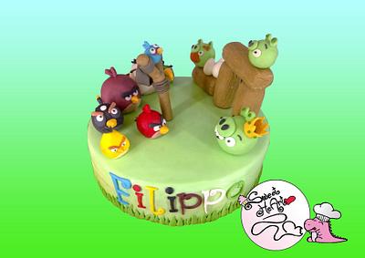 Angry Birds cake & cupcakes - Cake by Sweet HeArt