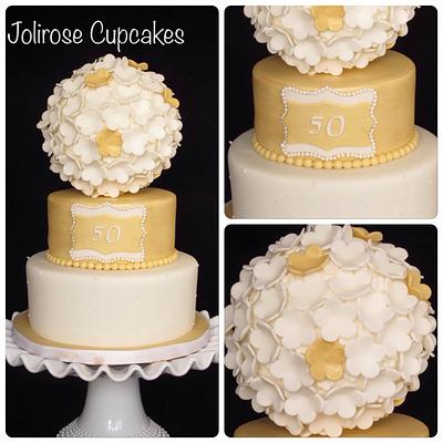 50th wedding anniversary - Cake by Jolirose Cake Shop