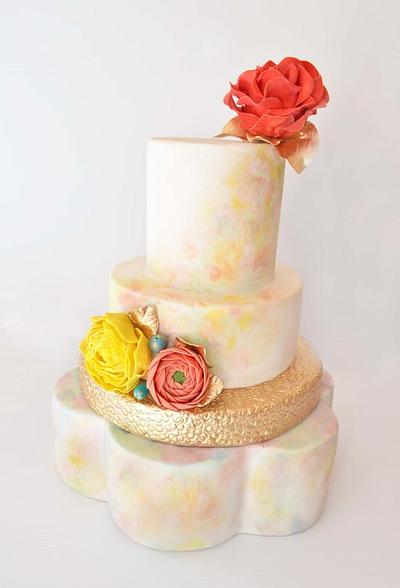 Watercolour Cake - Cake by Emma