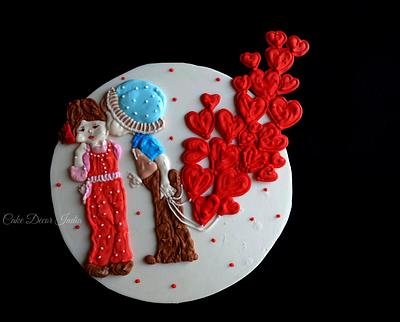 Valentine's Day cake3 - Cake by Prachi Dhabaldeb