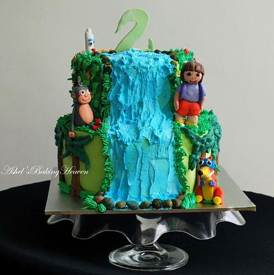 Dora and boots in the forest!! - Cake by Ashel sandeep