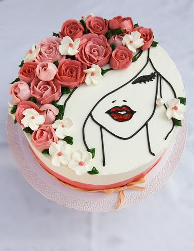 Flower lady cake - Cake by Teriely 
