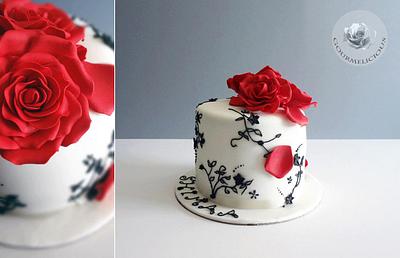 Red roses - Cake by Sara & Soha Cakes - i.e. Gourmelicious 
