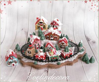 Christmas wonderland cookie - Cake by Evelindecora