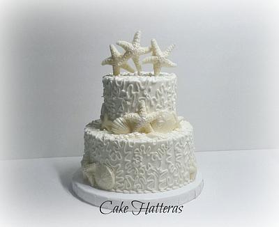 Starfish Wedding Cake - Cake by Donna Tokazowski- Cake Hatteras, Martinsburg WV