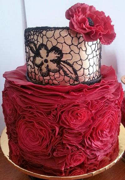Ruffles and Lace - Cake by happybaking