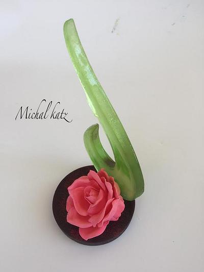 rose flower  - Cake by michal katz