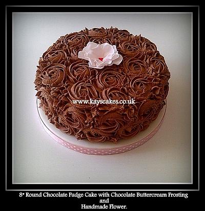 Rose Swirl Cake - Cake by Kays Cakes