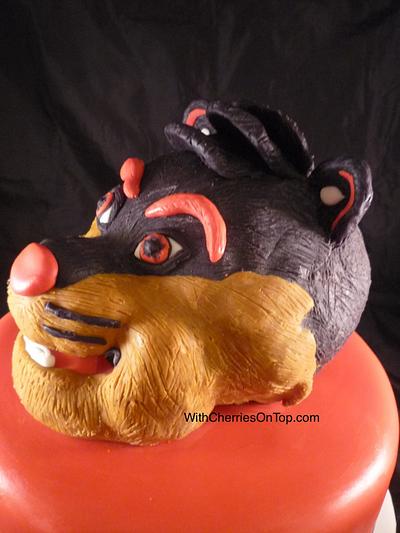 UC Bearcats Grooms cake - Cake by WithCherriesOnTop