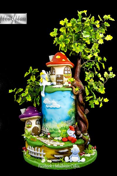 The Smurfs Cake - Cake by MLADMAN