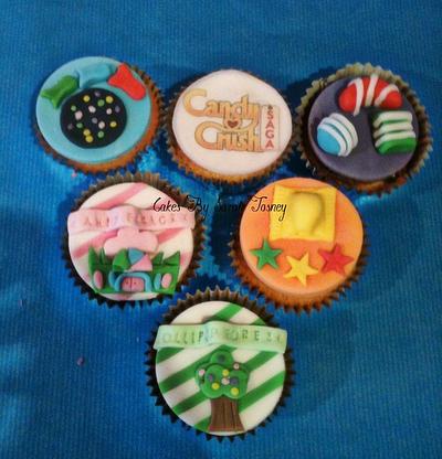 candy crush saga cupcakes - Cake by sarahtosney