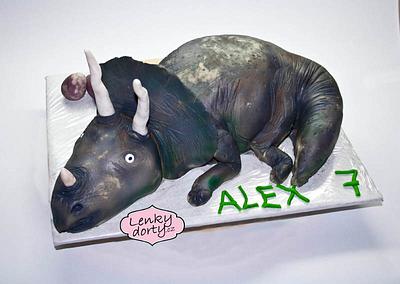 Triceratops cake - Cake by Lenkydorty