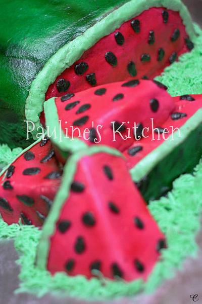 watermelon cake! - Cake by Paulineskitchen